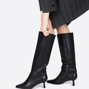 INTENTIONALLY BLANK EFF Black Knee-High Heeled Boots